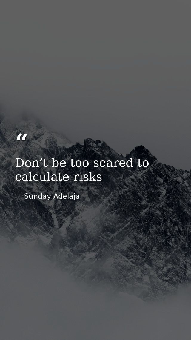 Don’t be too scared to calculate risks — Sunday Adelaja