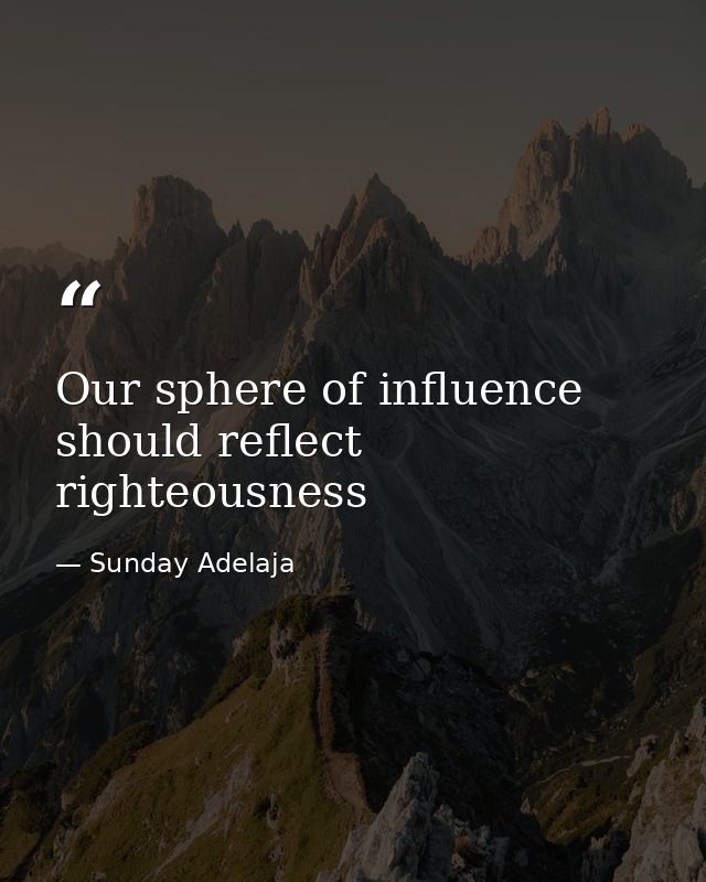 Our sphere of influence should reflect righteousness — Sunday Adelaja