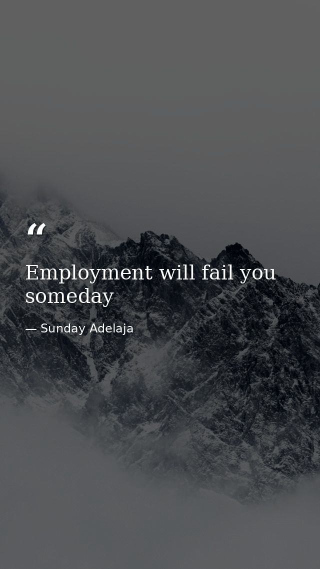 Employment will fail you someday — Sunday Adelaja