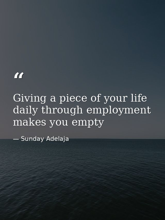 Giving a piece of your life daily through employment makes you empty — Sunday Adelaja