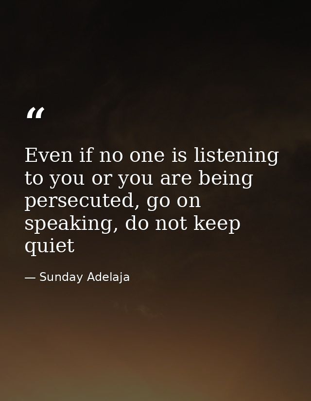 Even if no one is listening to you or you are being persecuted, go on speaking, do not keep quiet — Sunday Adelaja