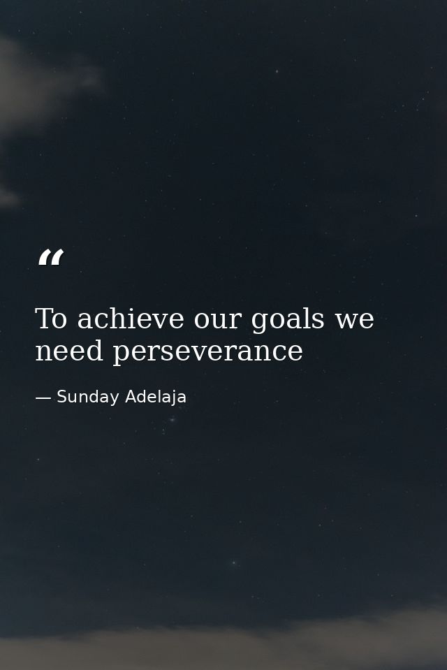 To achieve our goals we need perseverance — Sunday Adelaja
