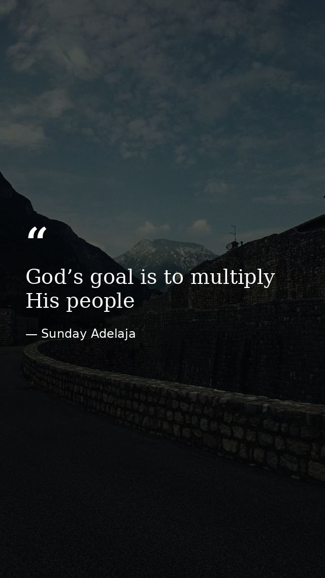 God’s goal is to multiply His people — Sunday Adelaja