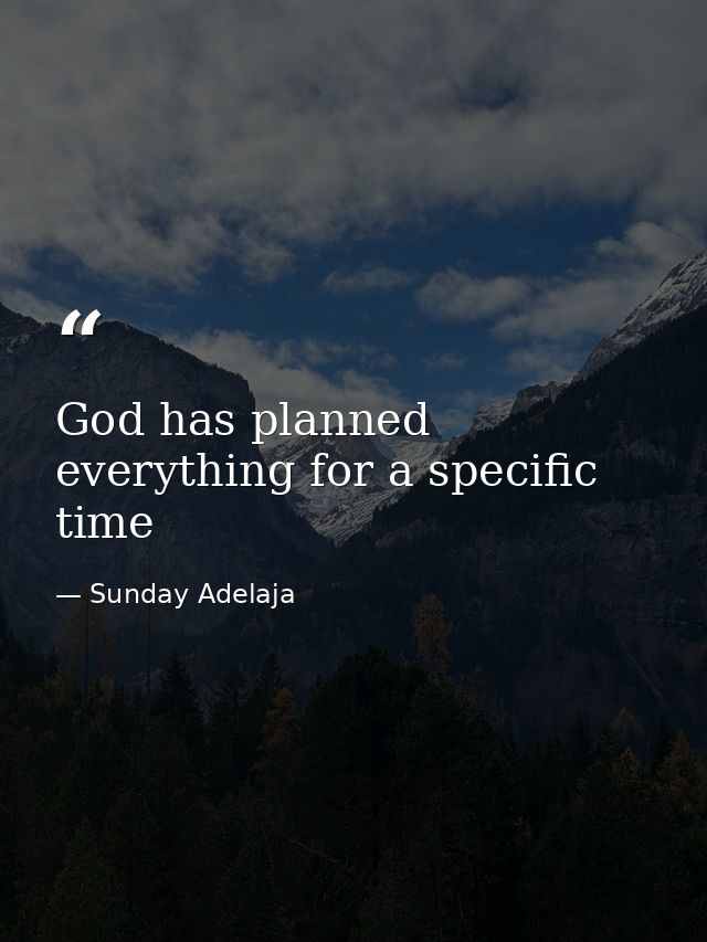 God has planned everything for a specific time — Sunday Adelaja