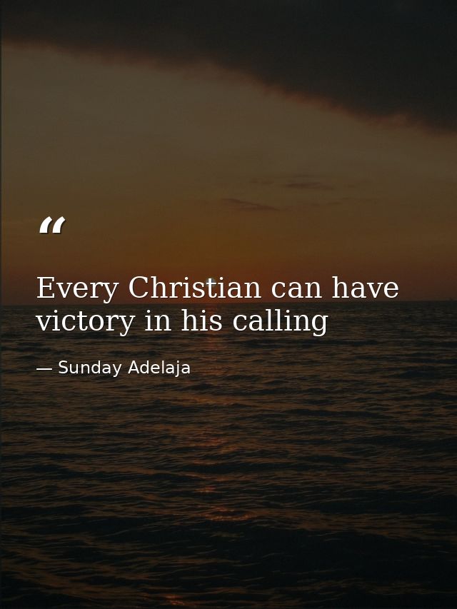 Every Christian can have victory in his calling — Sunday Adelaja