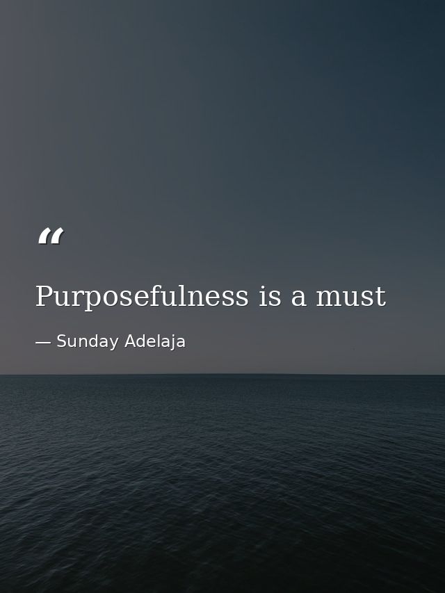 Purposefulness is a must — Sunday Adelaja