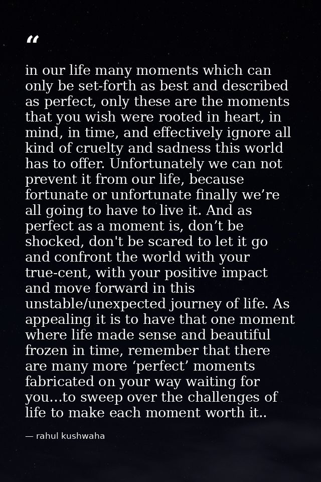 in our life many moments which can only be set-forth as best and described as perfect, only these are the moments that y — rahul kushwaha