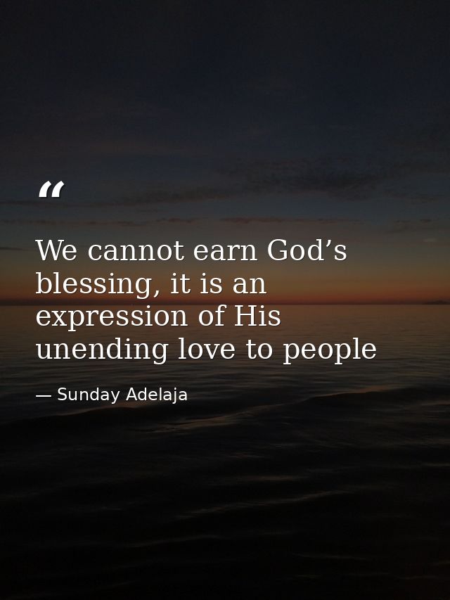 We cannot earn God’s blessing, it is an expression of His unending love to people — Sunday Adelaja
