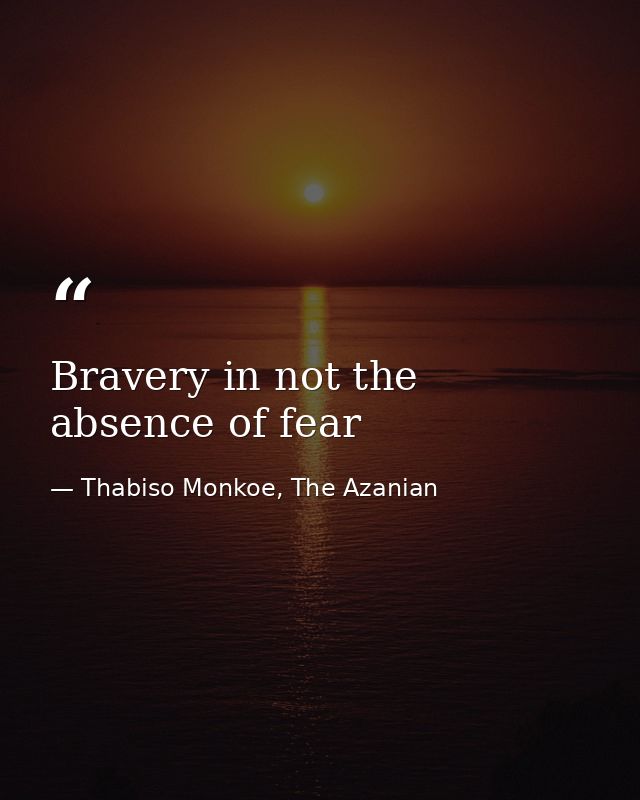 Bravery in not the absence of fear — Thabiso Monkoe, The Azanian