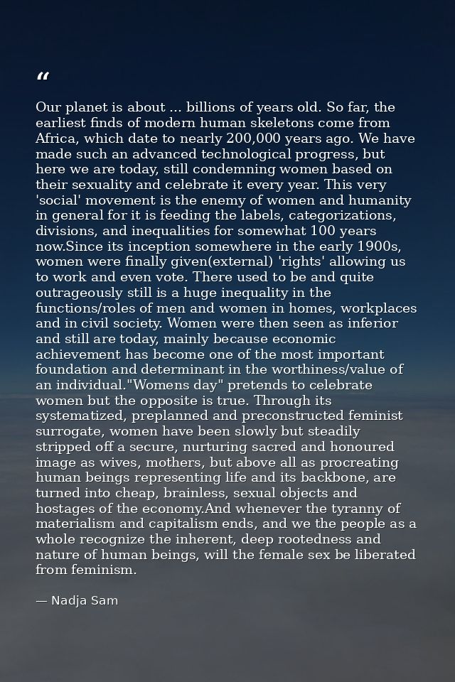 Our planet is about ... billions of years old. So far, the earliest finds of modern human skeletons come from Africa, wh — Nadja Sam