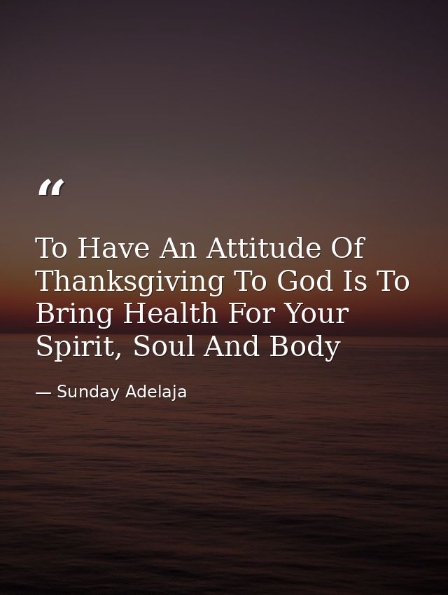 To Have An Attitude Of Thanksgiving To God Is To Bring Health For Your Spirit, Soul And Body — Sunday Adelaja