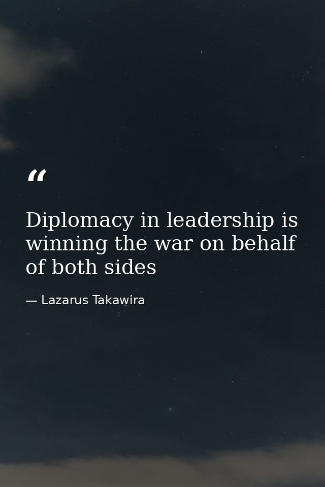 Diplomacy in leadership is winning the war on behalf of both sides — Lazarus Takawira