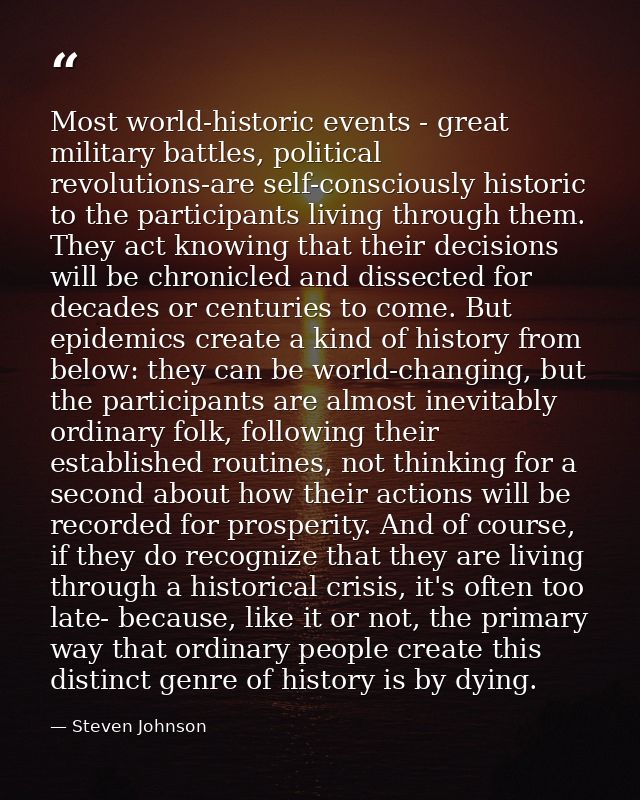Most world-historic events - great military battles, political revolutions-are self-consciously historic to the particip — Steven Johnson