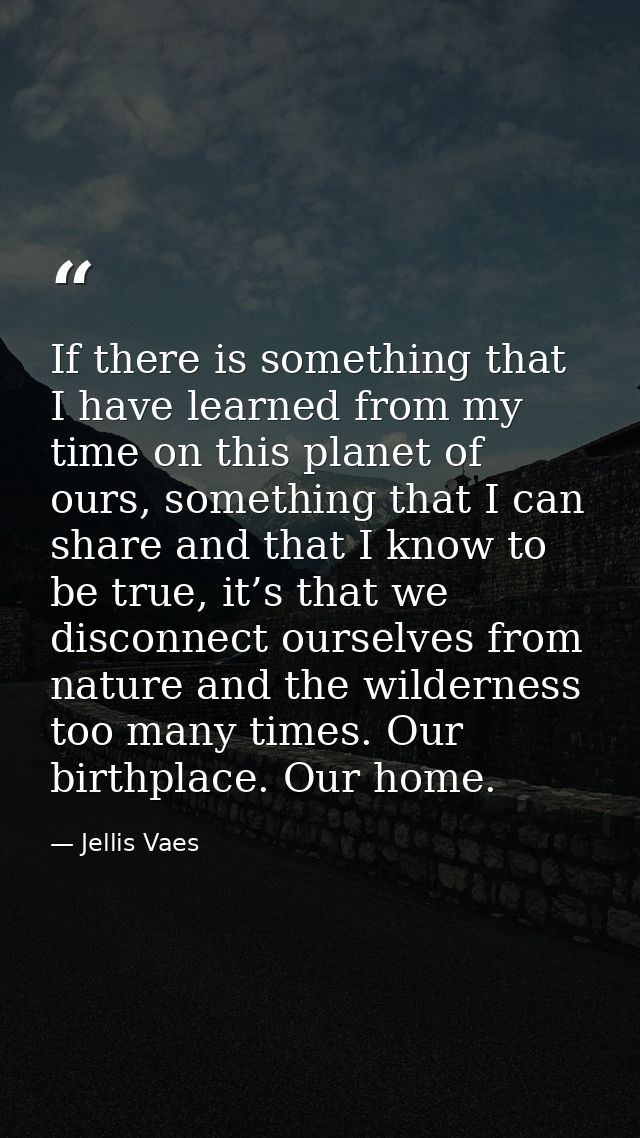 If there is something that I have learned from my time on this planet of ours, something that I can share and that I kno — Jellis Vaes