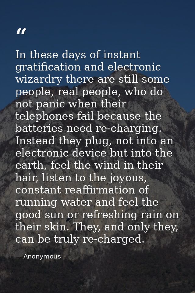 In these days of instant gratification and electronic wizardry there are still some people, real people, who do not pani — Anonymous