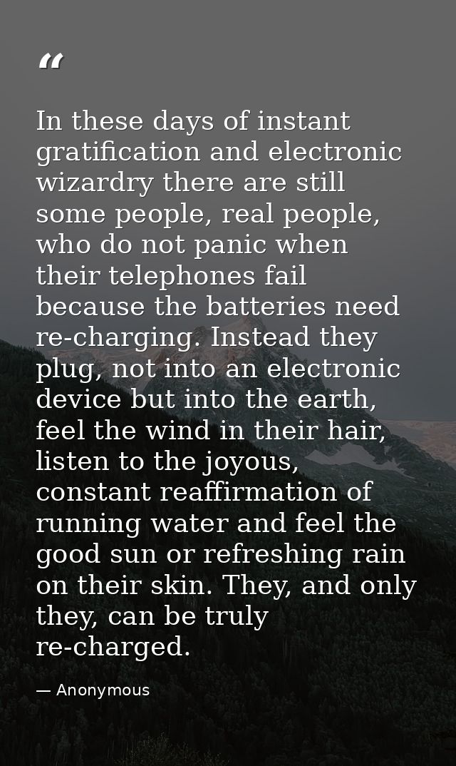 In these days of instant gratification and electronic wizardry there are still some people, real people, who do not pani — Anonymous
