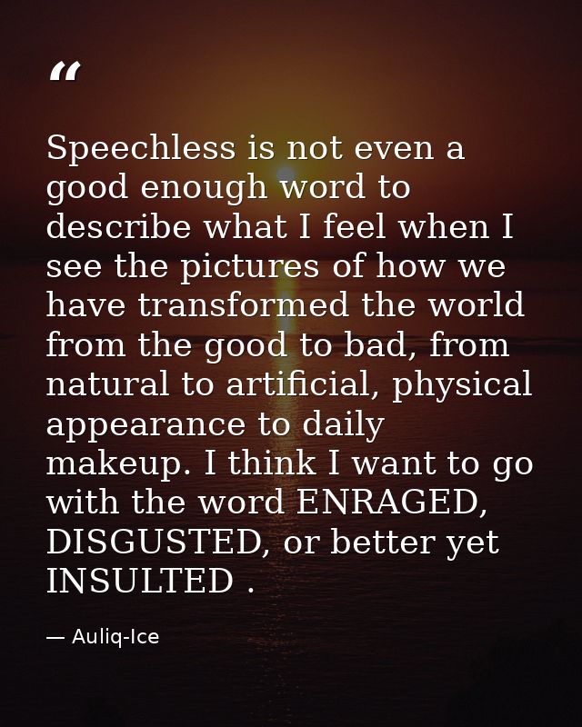 Speechless is not even a good enough word to describe what I feel when I see the pictures of how we have transformed the — Auliq-Ice
