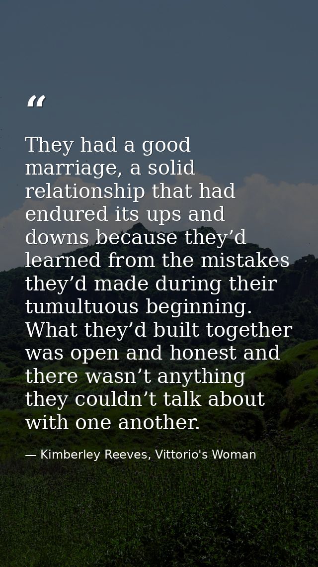 They had a good marriage, a solid relationship that had endured its ups and downs because they’d learned from the mistak — Kimberley Reeves, Vittorio's Woman