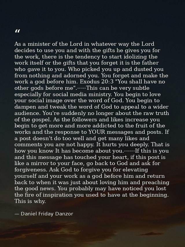 As a minister of the Lord in whatever way the Lord decides to use you and with the gifts he gives you for the work, ther — Daniel Friday Danzor