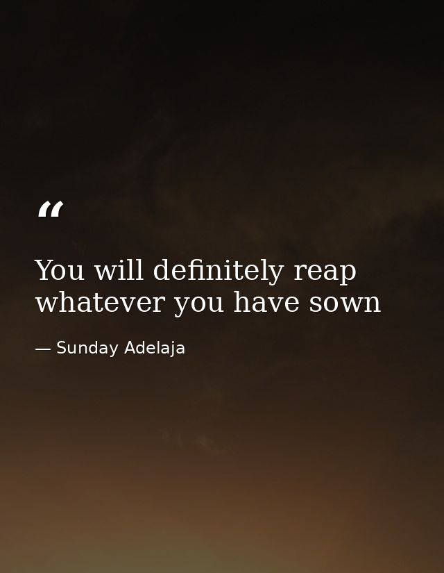 You will definitely reap whatever you have sown — Sunday Adelaja