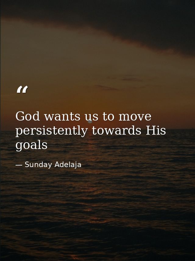 God wants us to move persistently towards His goals — Sunday Adelaja