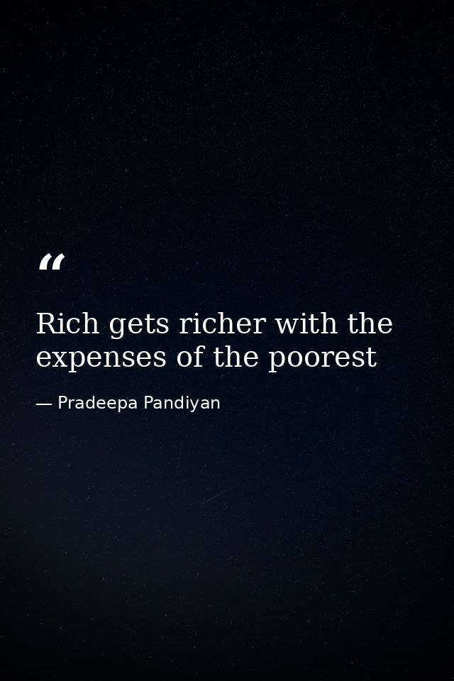 Rich gets richer with the expenses of the poorest — Pradeepa Pandiyan