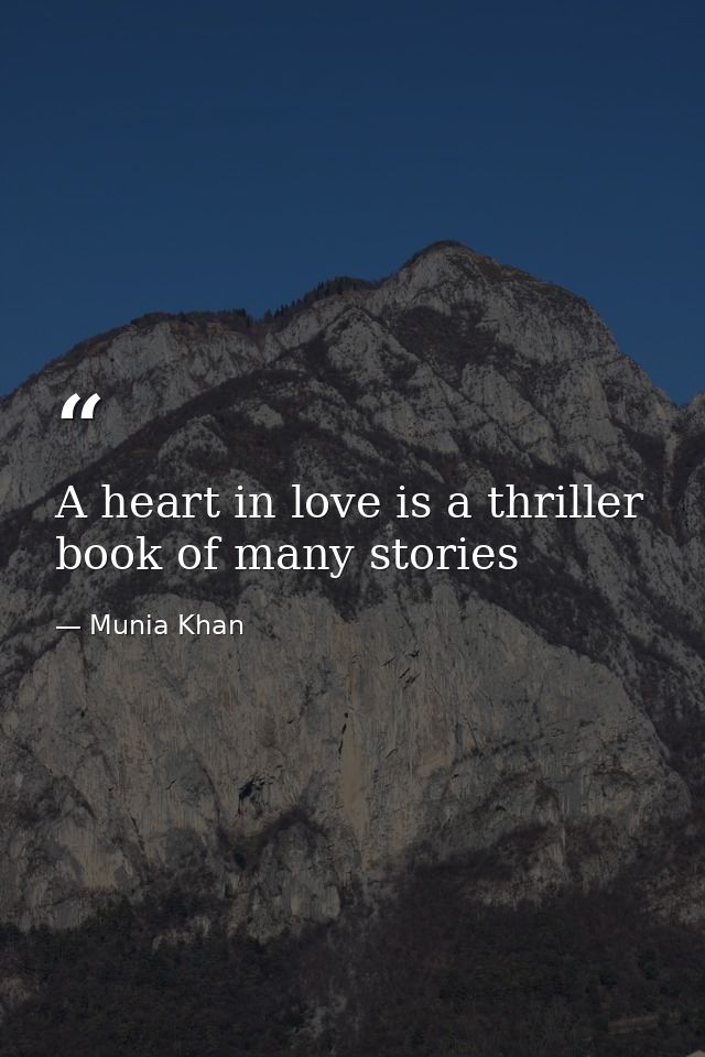 A heart in love is a thriller book of many stories — Munia Khan