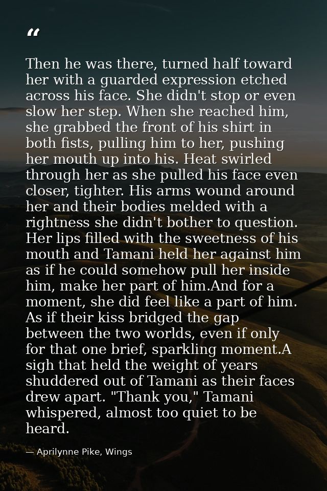 Then he was there, turned half toward her with a guarded expression etched across his face. She didn't stop or even slow — Aprilynne Pike, Wings