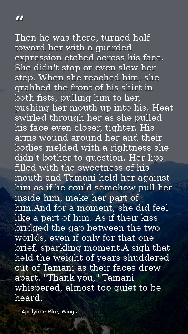 Then he was there, turned half toward her with a guarded expression etched across his face. She didn't stop or even slow — Aprilynne Pike, Wings