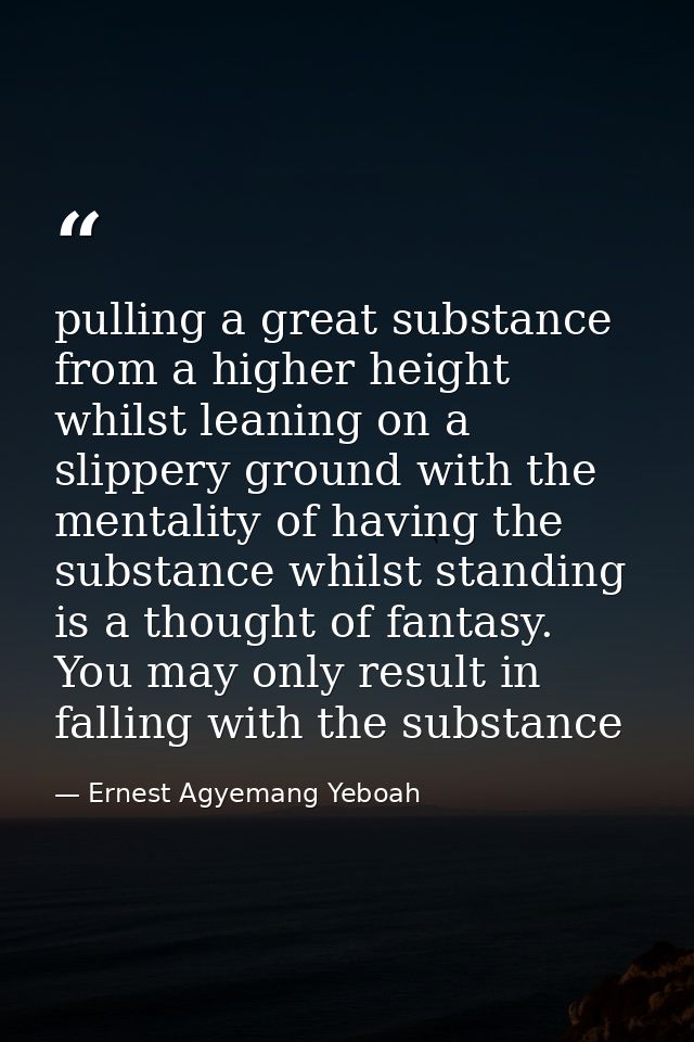 pulling a great substance from a higher height whilst leaning on a slippery ground with the mentality of having the subs — Ernest Agyemang Yeboah