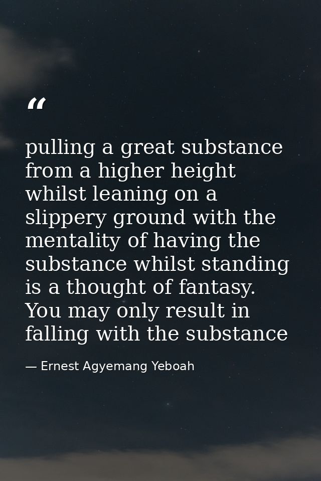 pulling a great substance from a higher height whilst leaning on a slippery ground with the mentality of having the subs — Ernest Agyemang Yeboah