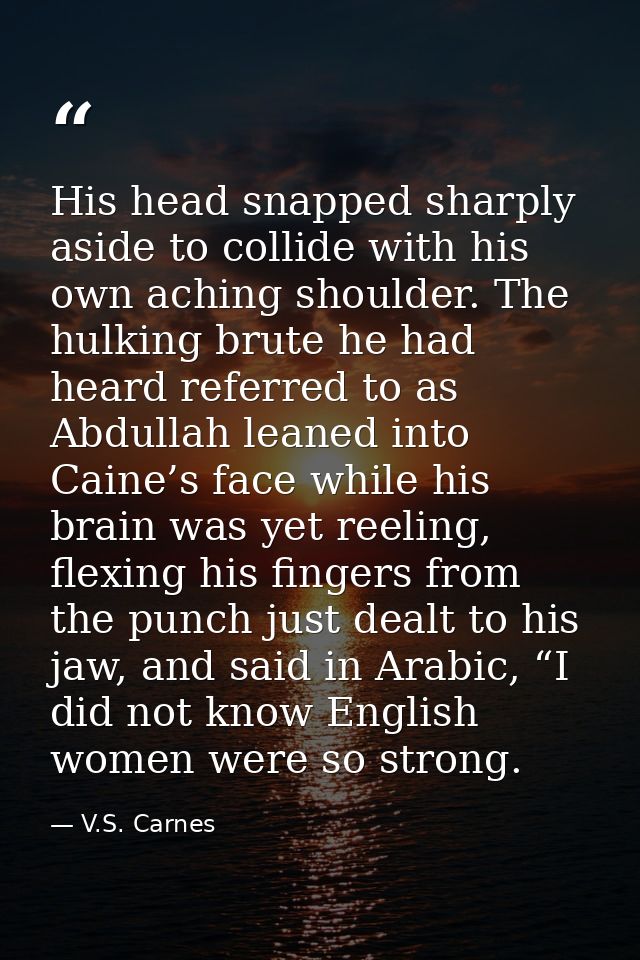 His head snapped sharply aside to collide with his own aching shoulder. The hulking brute he had heard referred to as Ab — V.S. Carnes