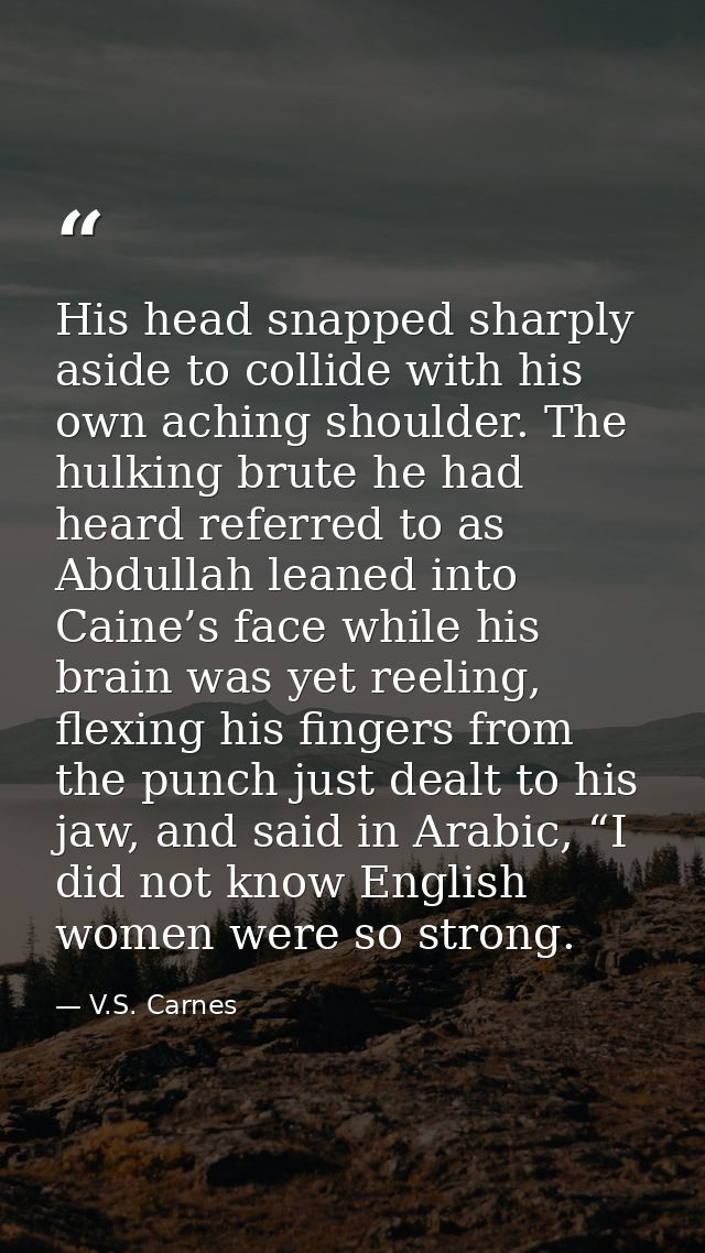 His head snapped sharply aside to collide with his own aching shoulder. The hulking brute he had heard referred to as Ab — V.S. Carnes
