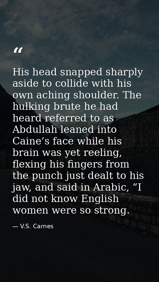 His head snapped sharply aside to collide with his own aching shoulder. The hulking brute he had heard referred to as Ab — V.S. Carnes