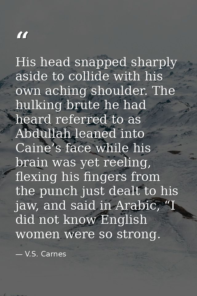 His head snapped sharply aside to collide with his own aching shoulder. The hulking brute he had heard referred to as Ab — V.S. Carnes