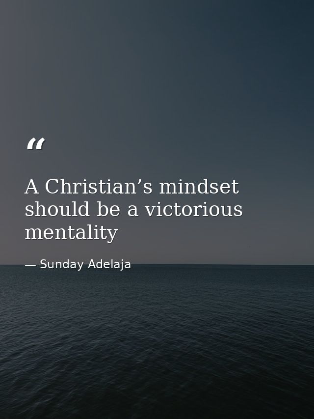 A Christian’s mindset should be a victorious mentality — Sunday Adelaja