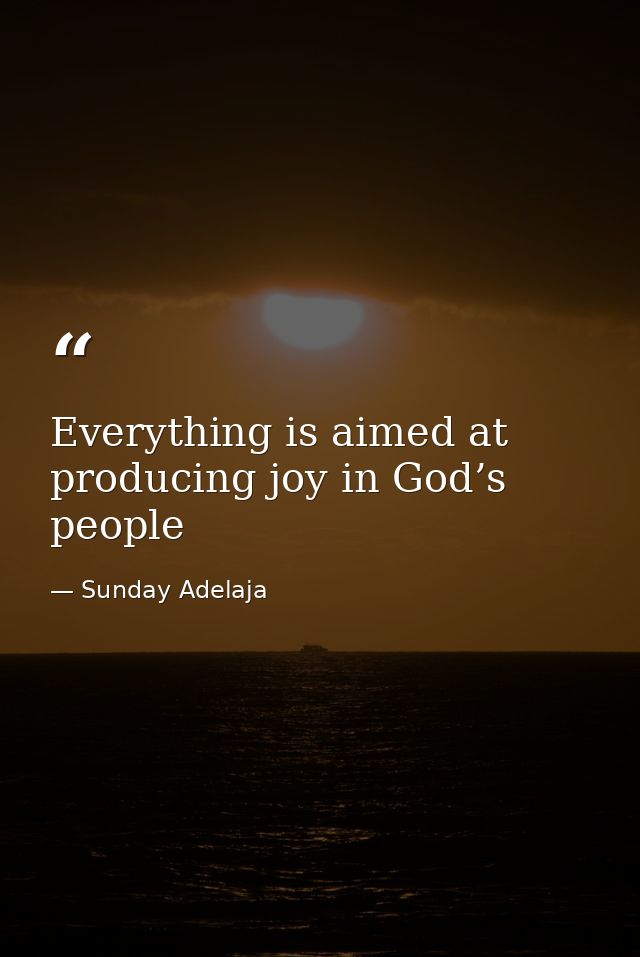 Everything is aimed at producing joy in God’s people — Sunday Adelaja