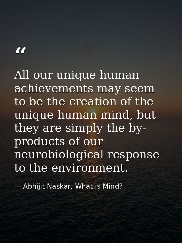 All our unique human achievements may seem to be the creation of the unique human mind, but they are simply the by- prod — Abhijit Naskar, What is Mind?