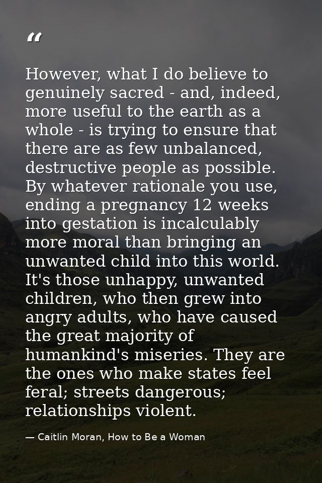 However, what I do believe to genuinely sacred - and, indeed, more useful to the earth as a whole - is trying to ensure  — Caitlin Moran, How to Be a Woman