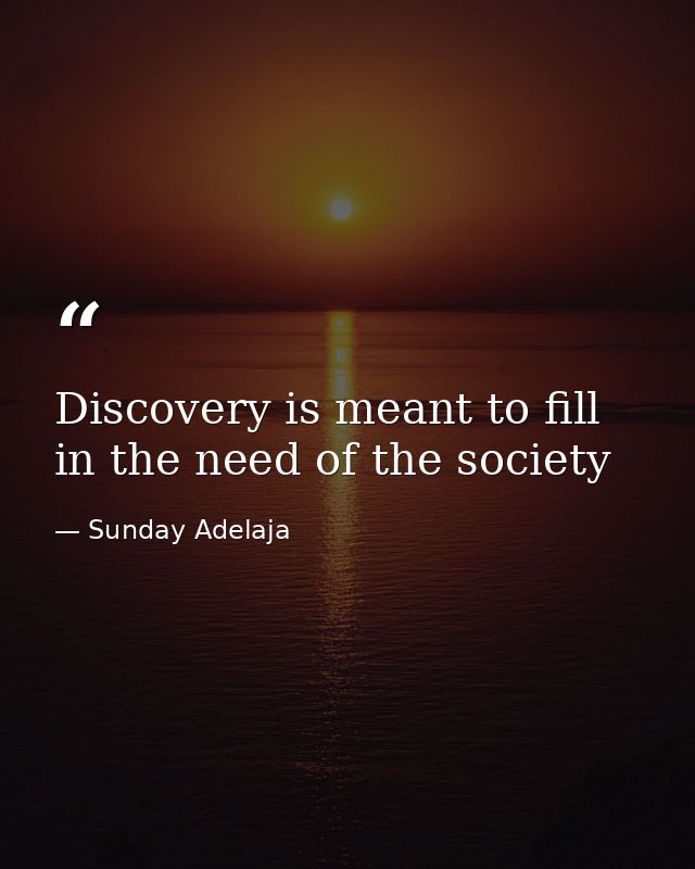 Discovery is meant to fill in the need of the society — Sunday Adelaja