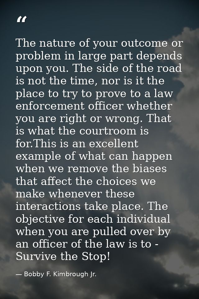The nature of your outcome or problem in large part depends upon you. The side of the road is not the time, nor is it th — Bobby F. Kimbrough Jr.