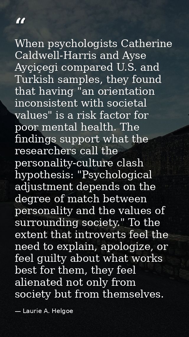 When psychologists Catherine Caldwell-Harris and Ayse Ayçiçegi compared U.S. and Turkish samples, they found that having — Laurie A. Helgoe