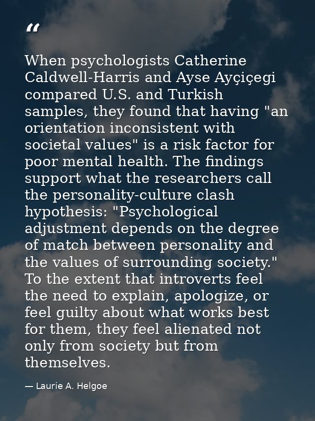 When psychologists Catherine Caldwell-Harris and Ayse Ayçiçegi compared U.S. and Turkish samples, they found that having — Laurie A. Helgoe
