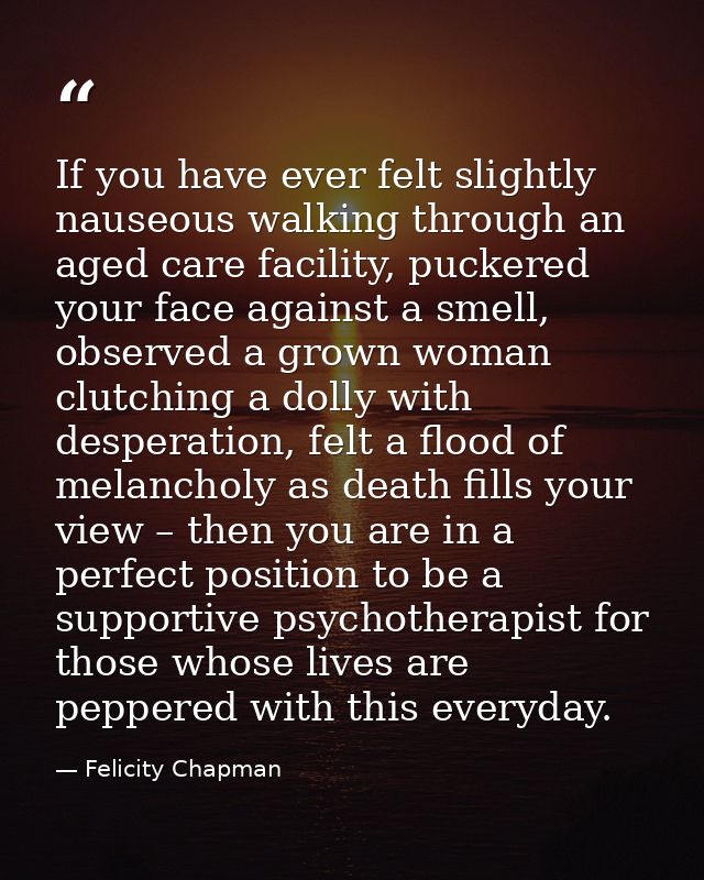 If you have ever felt slightly nauseous walking through an aged care facility, puckered your face against a smell, obser — Felicity Chapman