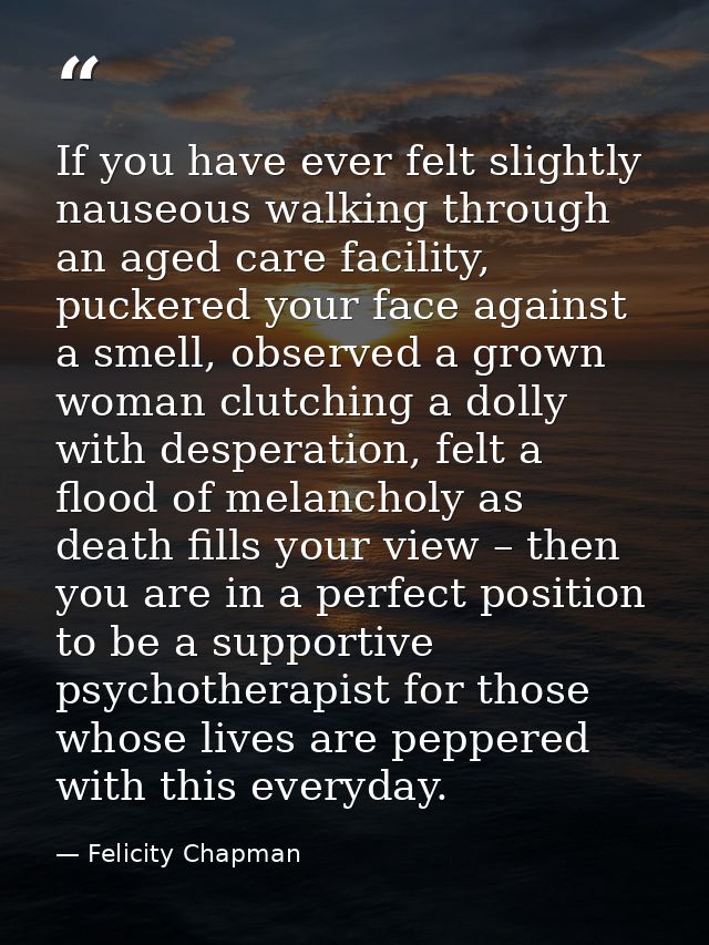 If you have ever felt slightly nauseous walking through an aged care facility, puckered your face against a smell, obser — Felicity Chapman