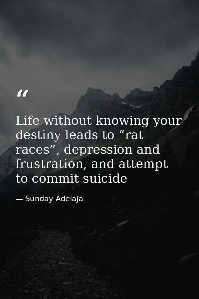 Life without knowing your destiny leads to “rat races”, depression and frustration, and attempt to commit suicide — Sunday Adelaja
