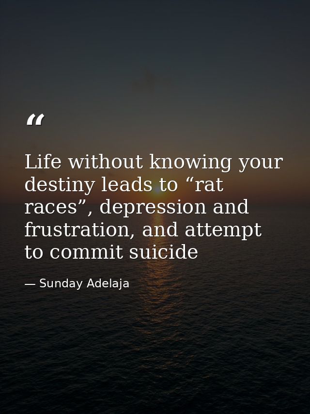 Life without knowing your destiny leads to “rat races”, depression and frustration, and attempt to commit suicide — Sunday Adelaja