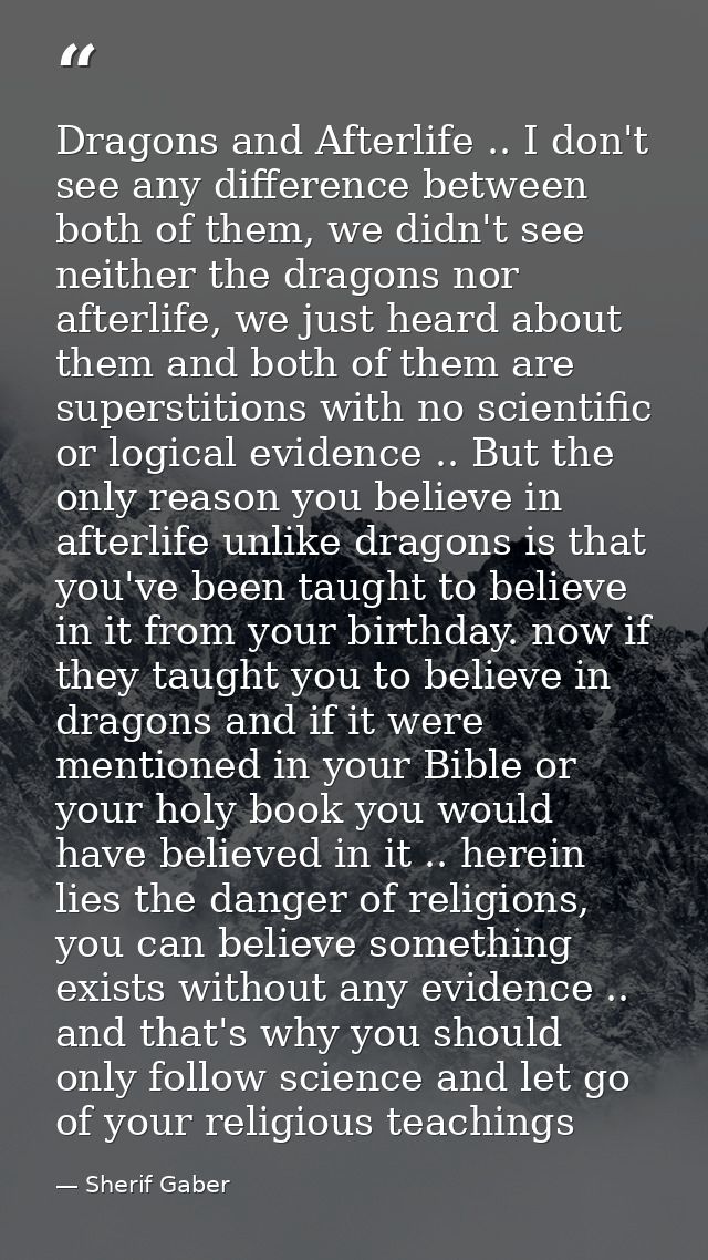 Dragons and Afterlife .. I don't see any difference between both of them, we didn't see neither the dragons nor afterlif — Sherif Gaber