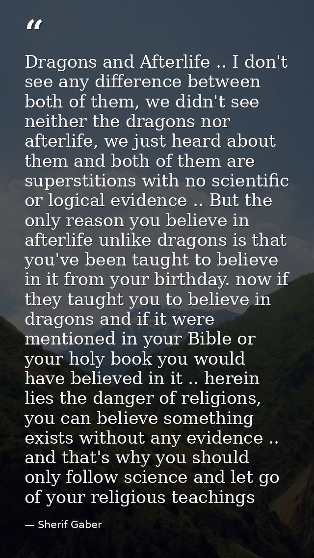 Dragons and Afterlife .. I don't see any difference between both of them, we didn't see neither the dragons nor afterlif — Sherif Gaber