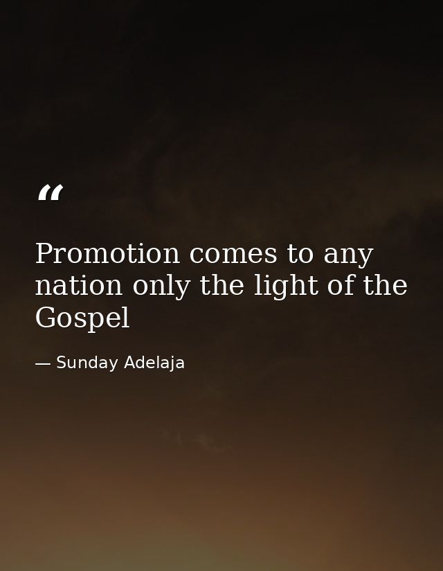 Promotion comes to any nation only the light of the Gospel — Sunday Adelaja
